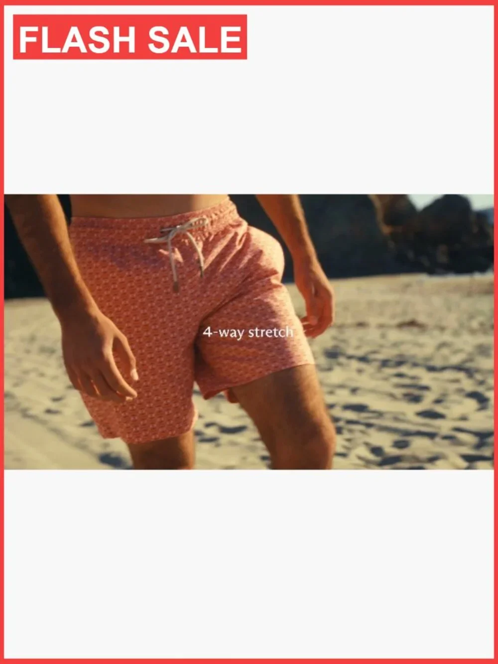 Men's Swim Trunks with Liner 7-Inch Inseam Quick Dry DWR